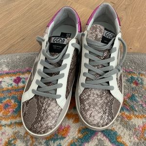 Snake print Sneakers  Not GG but look alike.